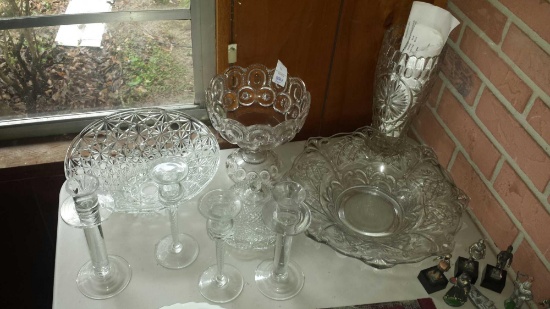 Lot of 9 Sparkling Mixed Glass Pieces