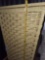 Yellow Wicker Laundry Basket with Lid
