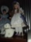 Frank Heirloom Dolls 1987 Porcelain Doll Mary Had A Little Lamb with Stand & Lamb