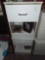 (2) One Drawer White Wood Bedroom Night Stands