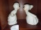 Kissing Little Boy and Girl Ceramic Figurines