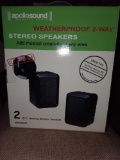 Apollosound Weatherproof 2-Way Stereo Speakers New In The Box