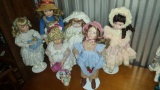 6 Beautifuly Crafted Porcelian Dolls. So Sweer!
