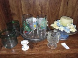 Glass Lot Including Cups, Ashtray and More