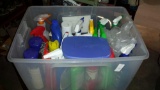 Tote Full of Everday Household Fluids and Cleaners - parial bottles (tote not included)