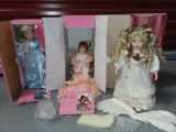 (3) Treasury Collection Paradise Galleries Porcelain Dolls: 2 Beautiful Angels and Marissa
