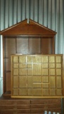 (2) Miniatures Wooden Display Cases