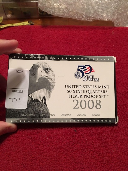 2008 State Quarters Silver Proof set