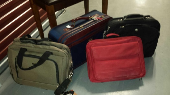 (4) Nice Bags (2) Computer Bags, (1) Carry-on, (1) Samsonite suitcase