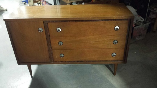Beautiful Mid-century Wooden Server with 3 drawers