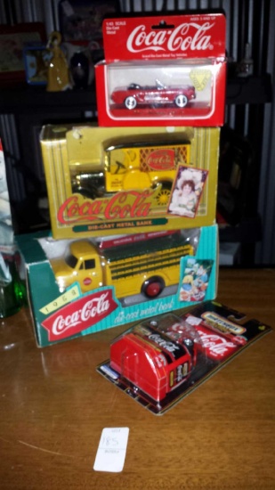 Genuine Collectible Coca Cola Toy Automobile Lot (4)