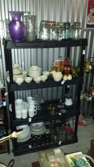 4 Level Plastic Shelving Unit