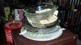 Glass and ceramic lot. Some Pyrex. Some Anchor Hocking