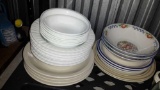 Large assortment of dishes