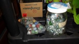 Lot of marbles - clear and colored