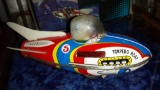 Vintage Torpedo Boat Tin Litho Toy