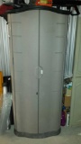 Tall, Plastic Outdoor Shed (Contents Not Included)