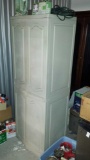Tall Plastic Cabinet with 4 Shelves (Contents not included)