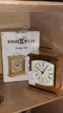 Classy Golden Howard Miller Carriage Clock