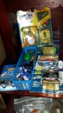 Lot of Vintage Toy Cars - Hotwheels, etc AND Dodger's Eric Davis Figure In Box
