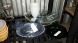 5 Pc Glass Lot - Some Colored, Fire King Seperated Dish