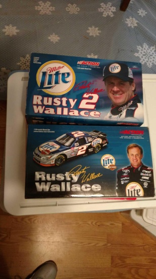 2 Rusty Wallace 1:24 scale stock cars