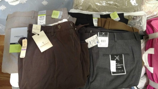 Lot of 5 casual dress pants 4 still have tags size 38 X 32