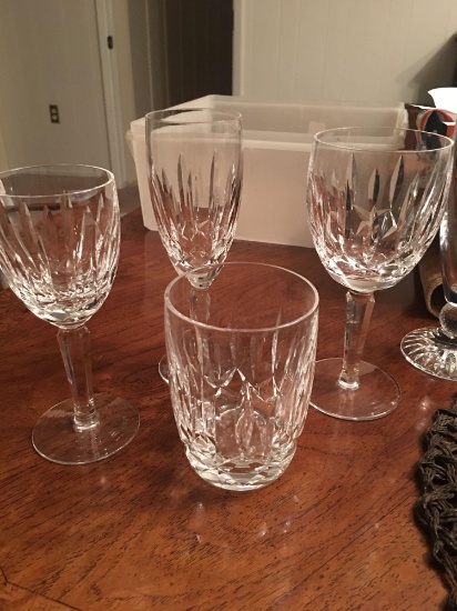 5 pieces Waterford Crystal including 4 matched pattern