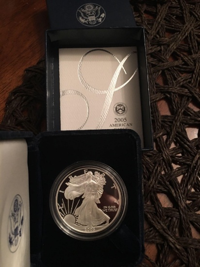 2005 American Eagle 1 Oz Silver Proof coin