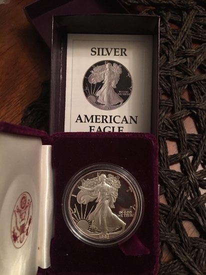 1987 American Eagle 1 Oz Silver Proof coin