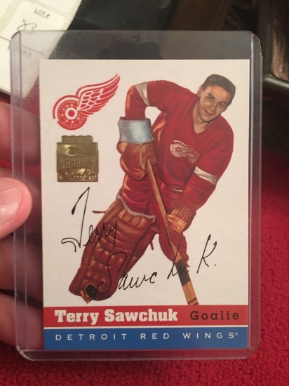2002 Topps Archives Terry Sawchuk rookie reprint card
