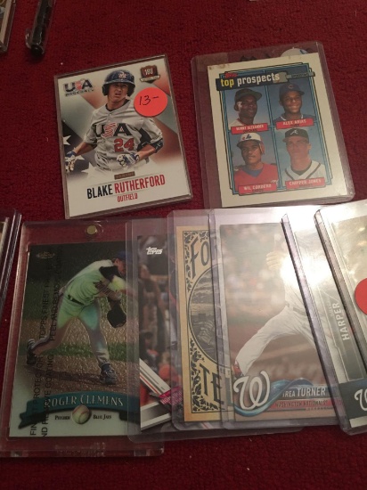 Fantastic lot of sports cards including rares, rookies and inserts.