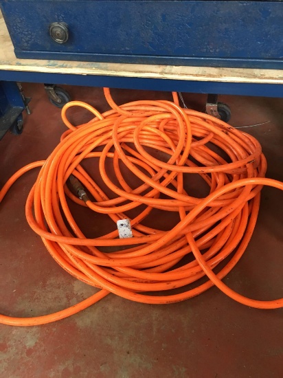 Large orange air compressor 300 psi pneumatic hose