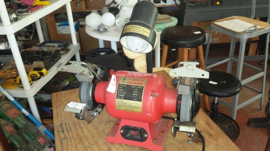 Drehrichtung 6" Bench grinder with Light