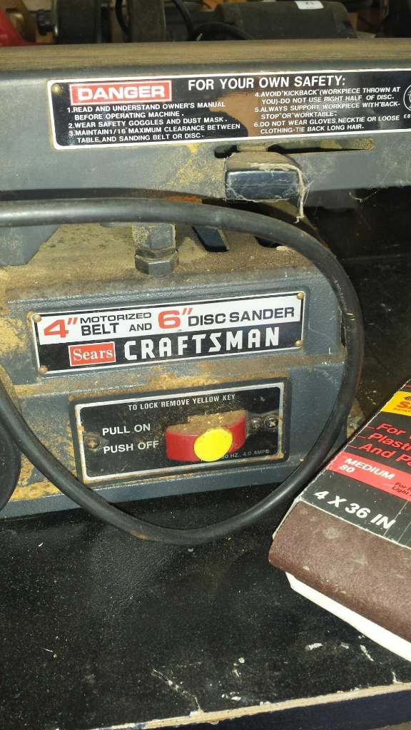SEARS Craftsman 4" Motorized belt and 6" Disc Sander | Estate & Personal  Property Tools | Online Auctions | Proxibid