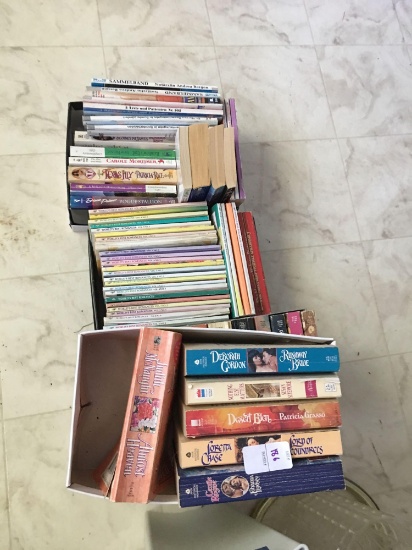 Large lot of romance novels and stories
