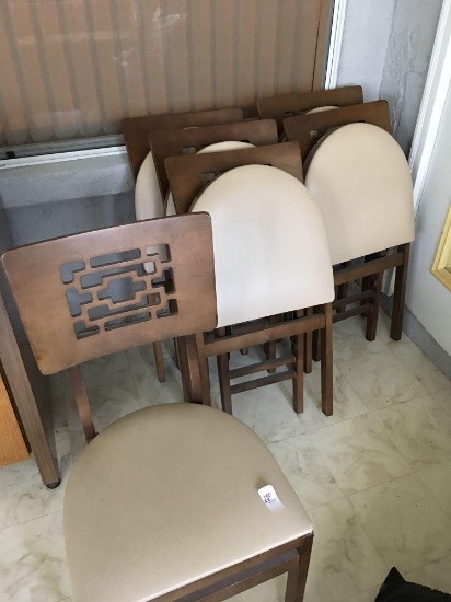 Very rare set of 8 mid century Stakmore chairs