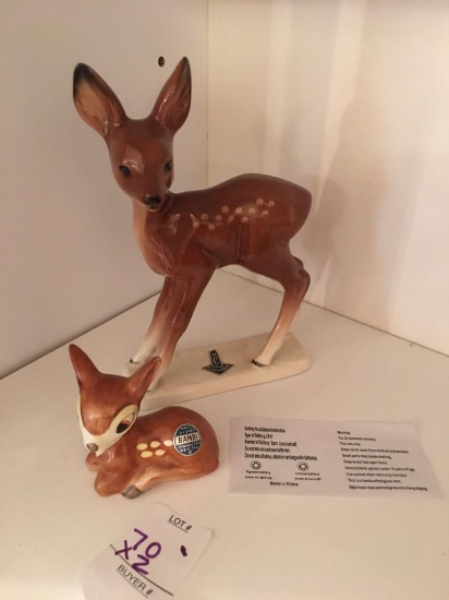 Goebel Bambi Walt Disney figure and signed porcelain deer