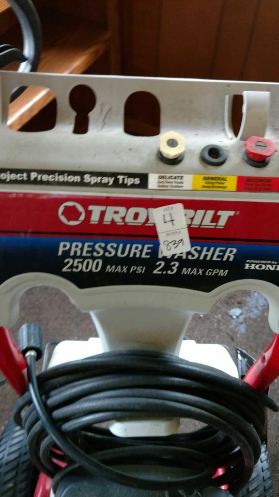 Troybilt Pressure Washer 2500 Max Psi Max Gpm Manual Wholesale