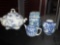 4 Blue and White Porcelain Pieces, including Soup Tureen