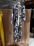 FP In Tokyo Kimono Robe Black & White 100% Cotton...