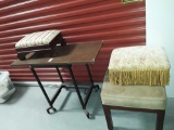 Table with Flaps, Stool, and 2 Footstools