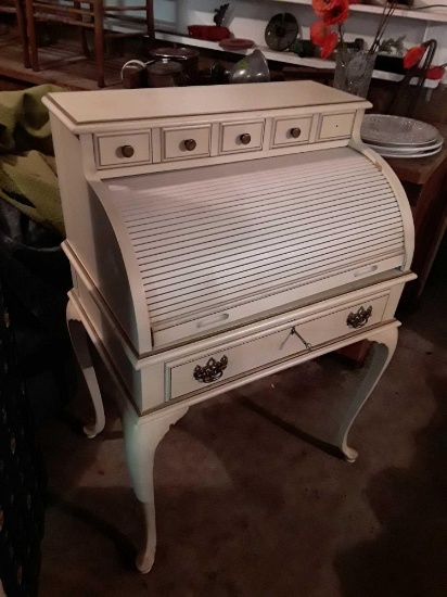 Shabby chic Roll Top Stationary Desk