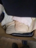 Huge lot of pillows used so stains great for packing material