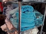 Large Lot of Aqua Blue Towels from The Company Store