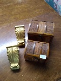 Decorative treasure chests and decorative rod holders