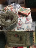 Antique and vintage Christmas lot with cards and more
