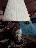 Gorgeous Oriental ceramic lamp with KOI Shade Screw