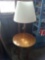 Nice table with attached lamp