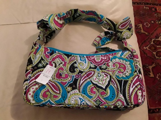 Designer Vera Bradley, Purple and Blue Handbag